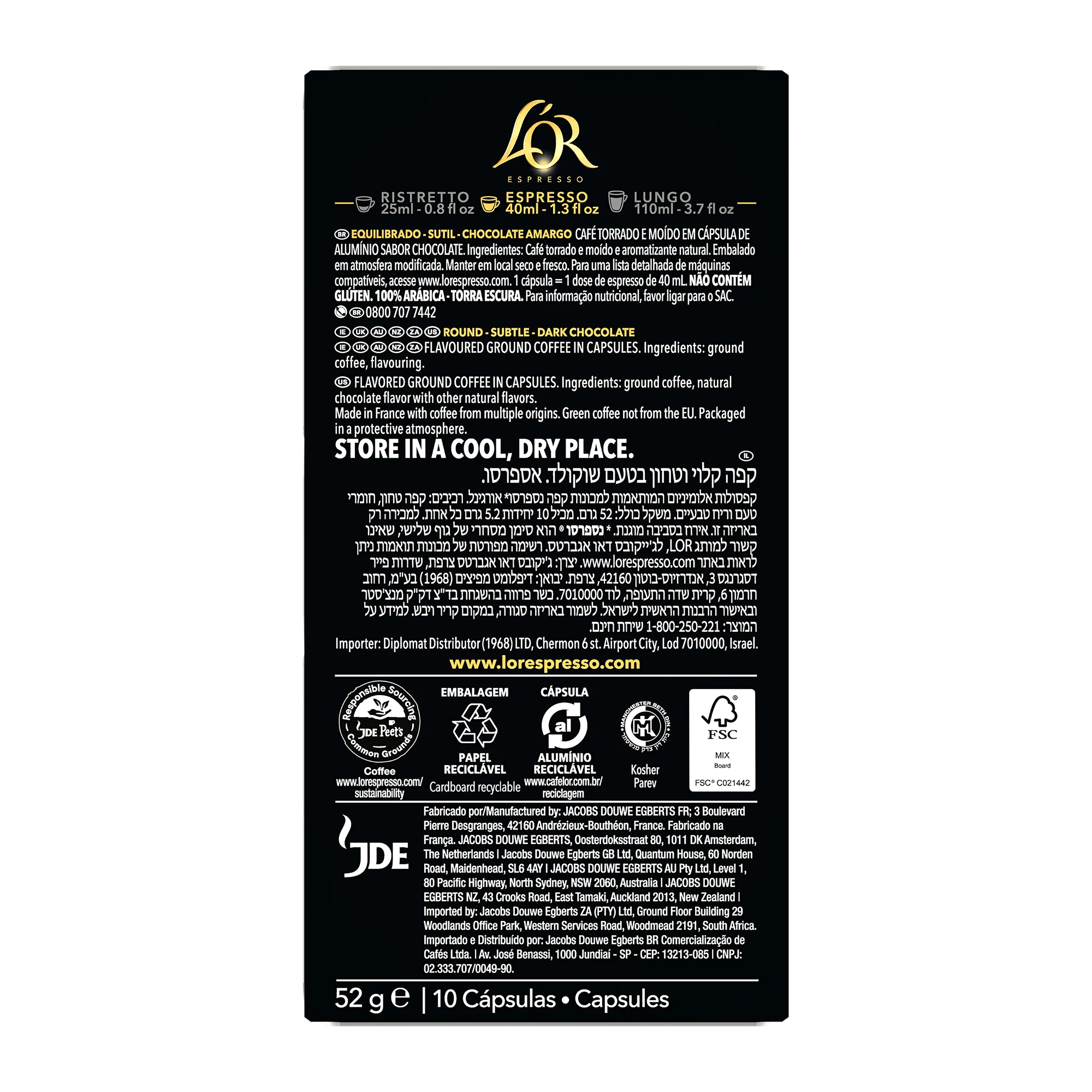 L'OR Chocolate Espresso Capsules - Image 7